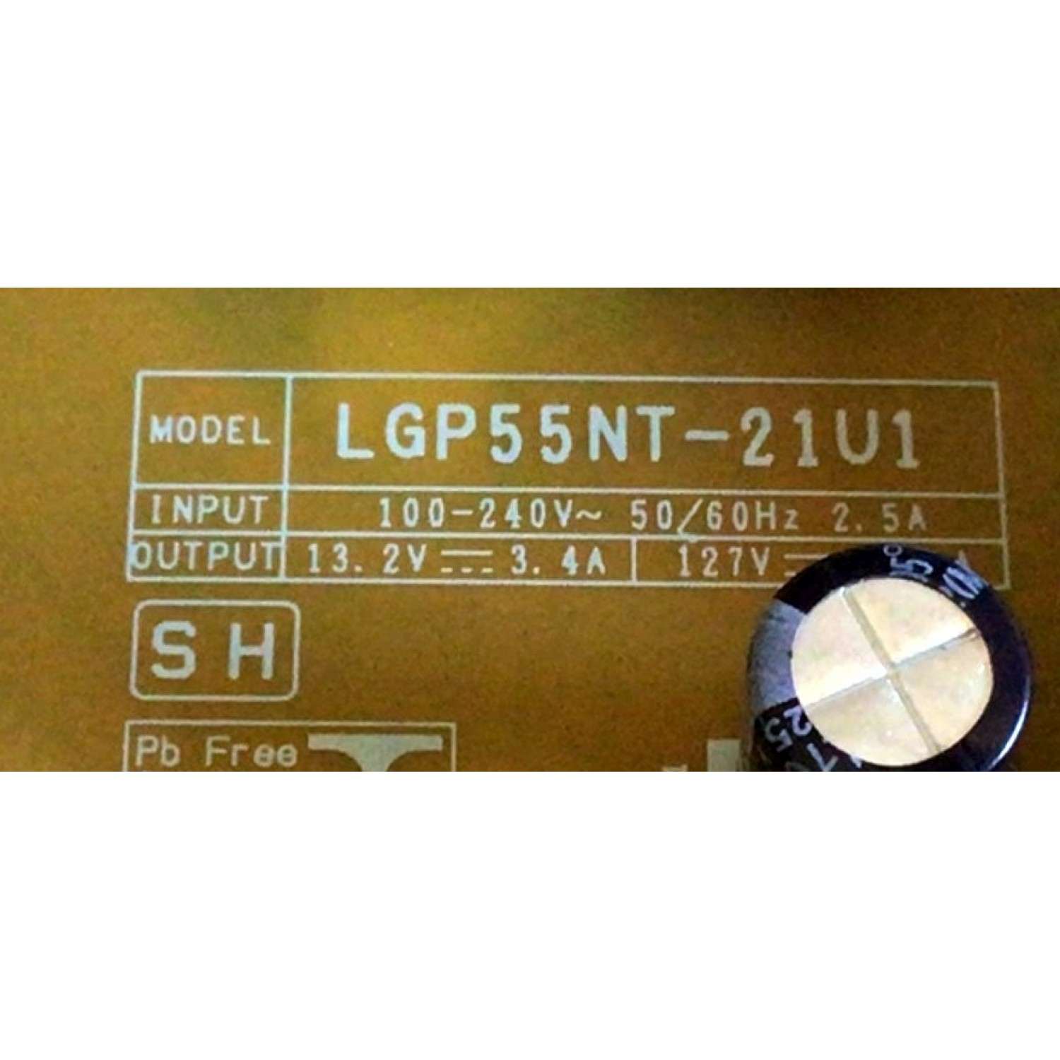 FUENTE DE PODER PARA TV LG 4K UHD SMART TV / NUMERO DE PARTE EAY65895521 / 65895521 / EAX69501701 / EPCD14CB1A / 3PCR02855A / LGP55NT-21U1 / PANEL NC550TQG-AAKH1 / MODELO 55UP8000PUA / 55UP8000PUA.BUSYLKR - Imagen 2